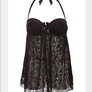 Torrid black skull lace nighty